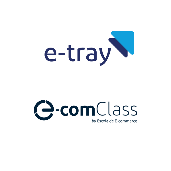logo da e-tray junto com a logo da e-comclass