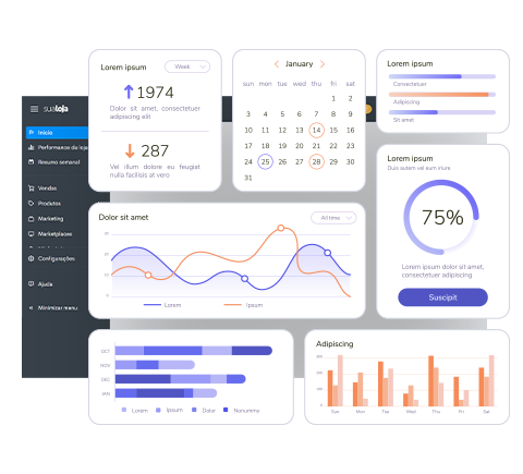 Dashboard de campanhas e relatorios da Meta no painel Tray
