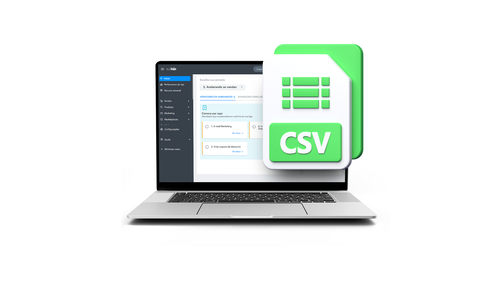 Exportação de anúncios em CSV