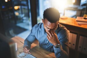 empresário frustado