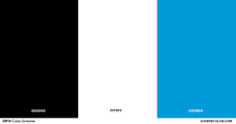 paleta de cores BMW