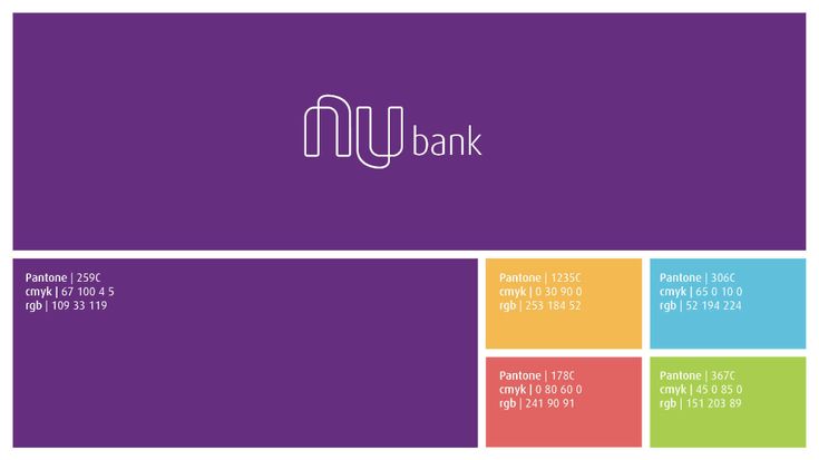 Paleta de cores Nubank