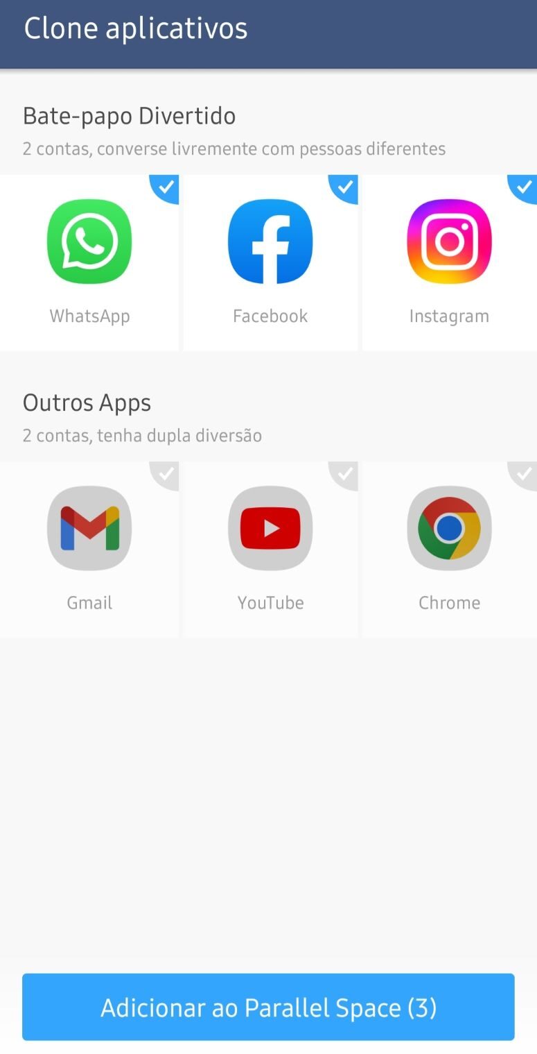 Parallel Space: saiba utilizar duas contas no WhatsApp, Facebook
