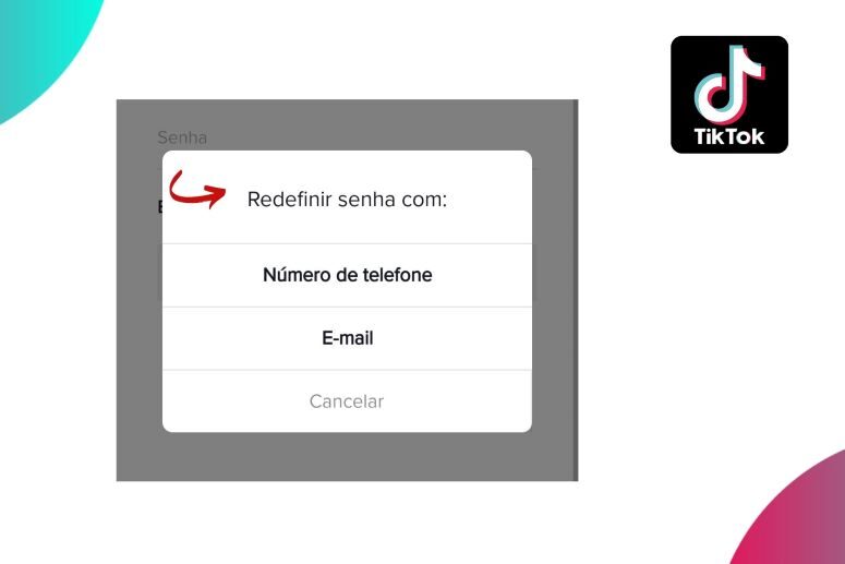 Como recuperar TikTok - Redefinir senha