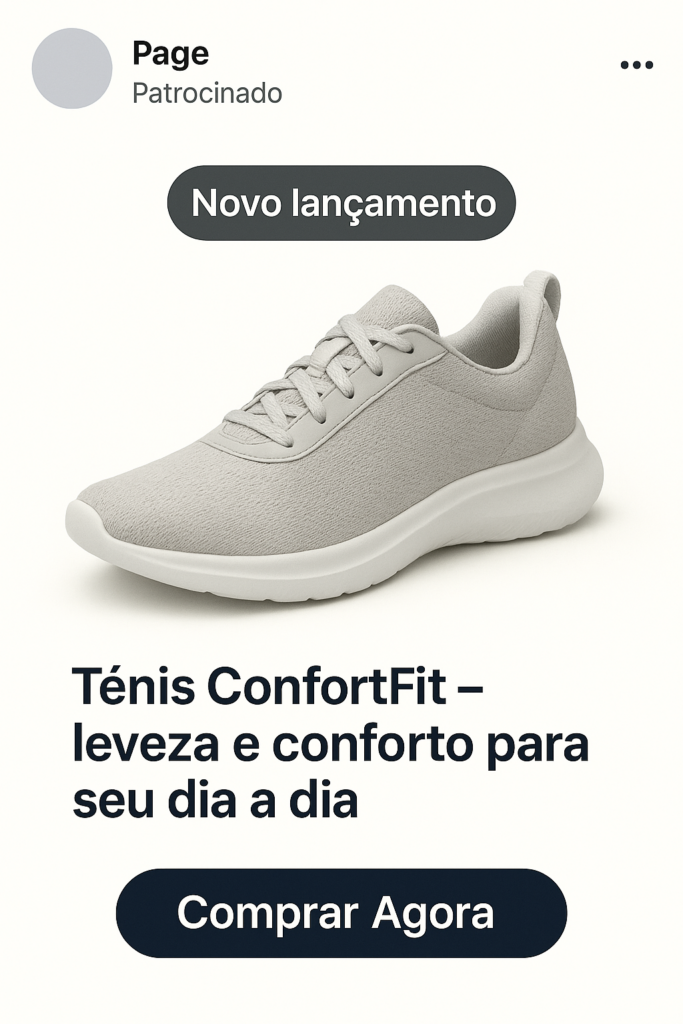 Exemplo de imagem no anúncio do Facebook 