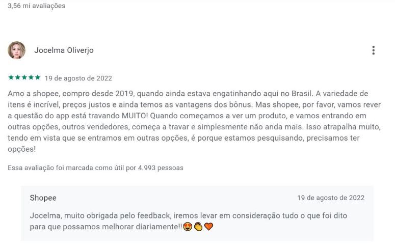 Avaliação App Shopee - Shopee é seguro