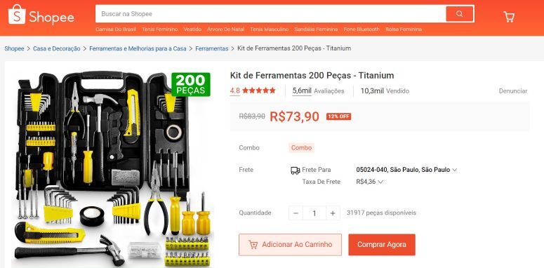 Quais as 9 categorias e produtos mais vendidos na Shopee?