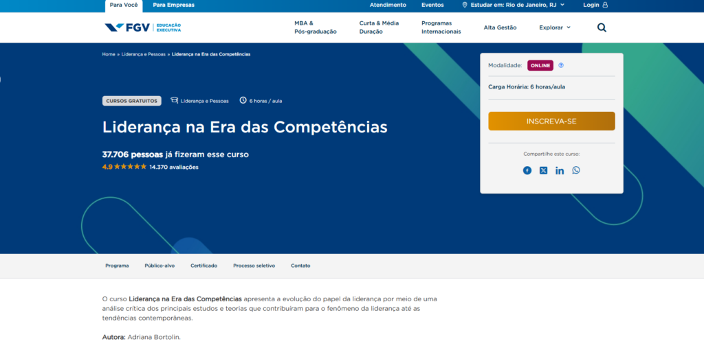 curso: liderança na era das competências