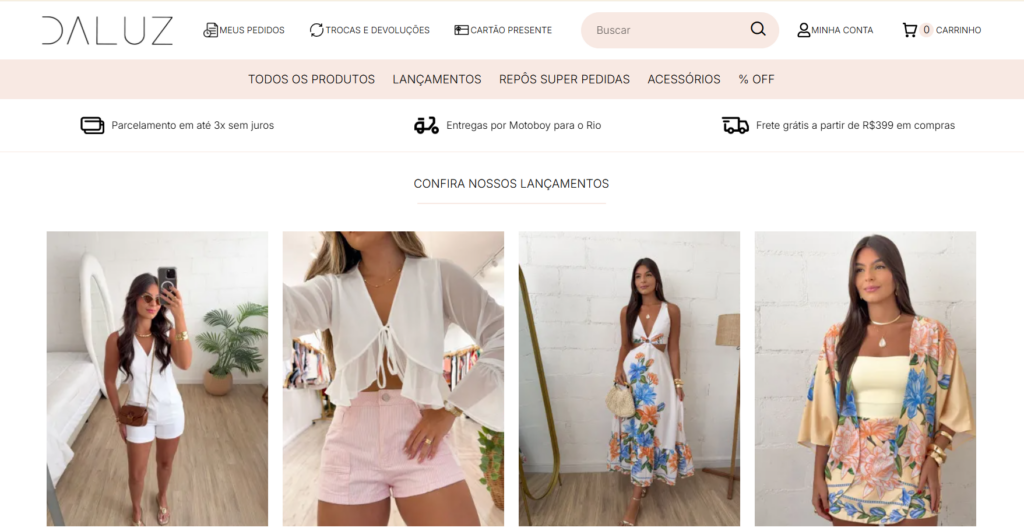 Loja virtual - Da Luz