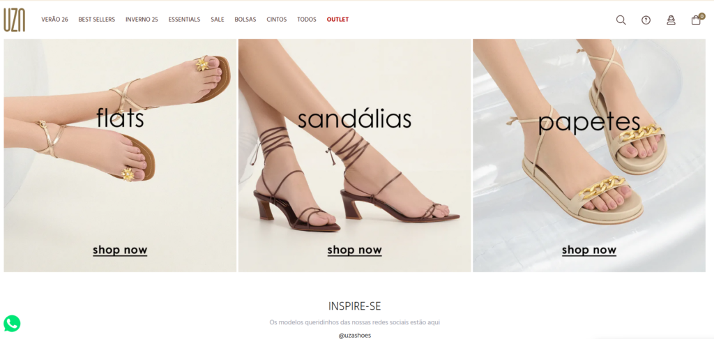 Loja virtual - Uza