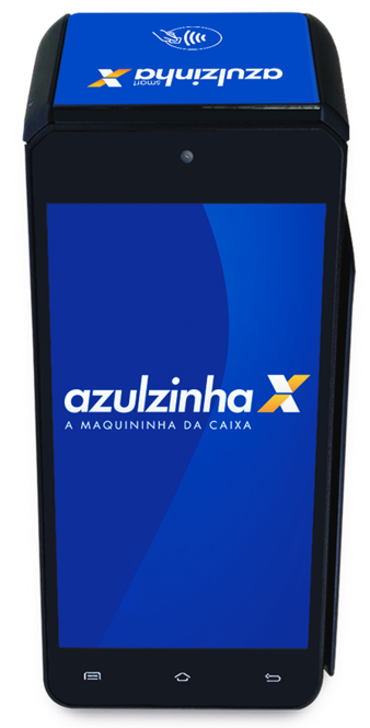 maquininha de cartão - azulzinha