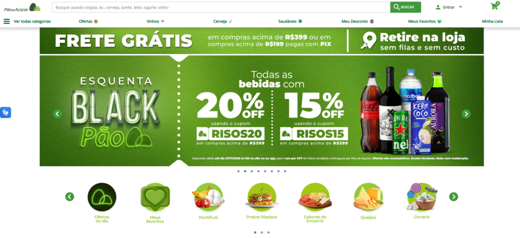 Site do Pão de açúcar