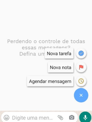 agendamento de mensagem whatsapp