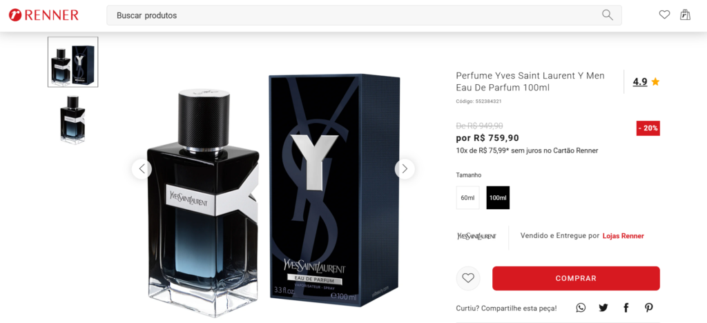 Yves Saint Laurent Y Men