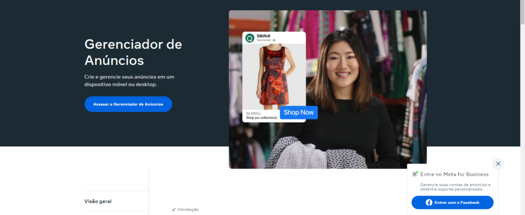 Gerenciador de Anúncios do Facebook