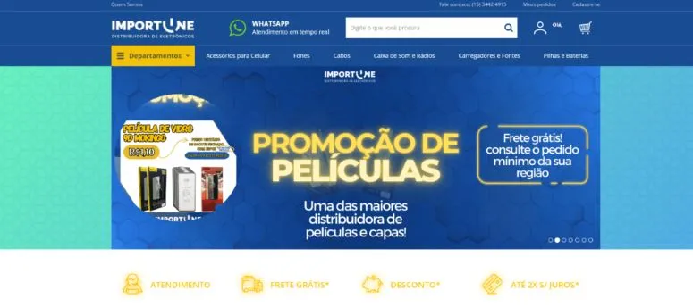 Loja virtual Distribuidora Importline