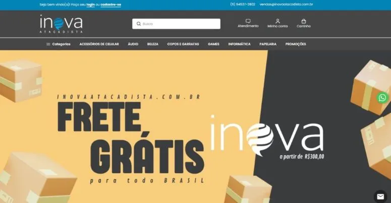 Loja virtual Inova Atacadista