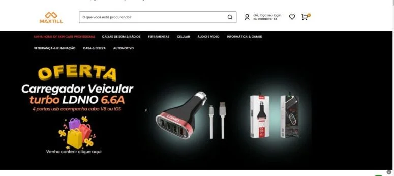 Loja virtual Maxtill Atacado de Eletrônicos no Brás