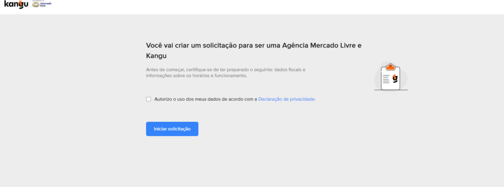 banner do Mercado Livre para iniciar a solicitação de parceria