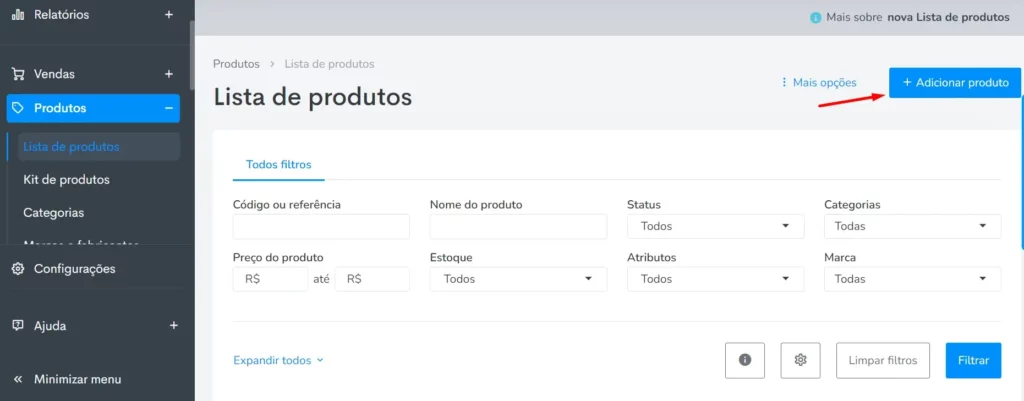 Passo 3 etapa 3 - registre os produtos da sua loja virtual
