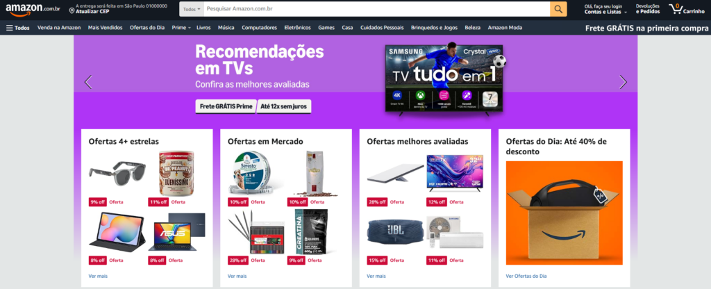 Print do marketplace da Amazon