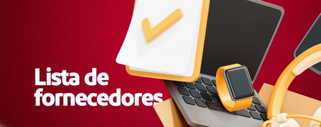Lista de fornecedores