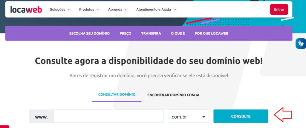 site da lwsa onde é possível conferir registro de domínio para criar um loja virtual para vender produtos na internet