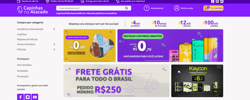 Capinhas no Atacado