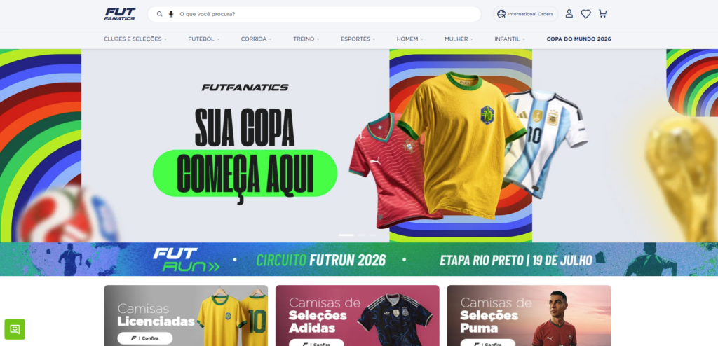 Imagem do Site - FutFanatics 