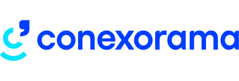Logo do Conexorama, destacando a transformação digital e a conectividade.
