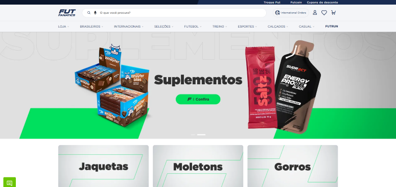 Exemplos reais - FutFanatics