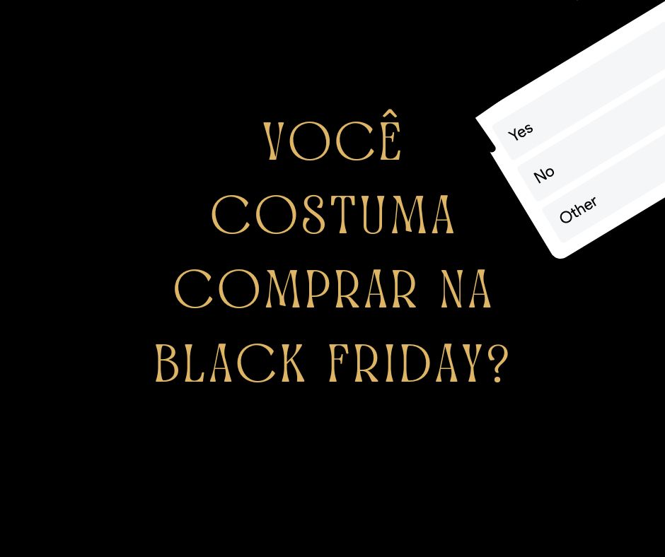 Exemplo de postagem para Black Friday