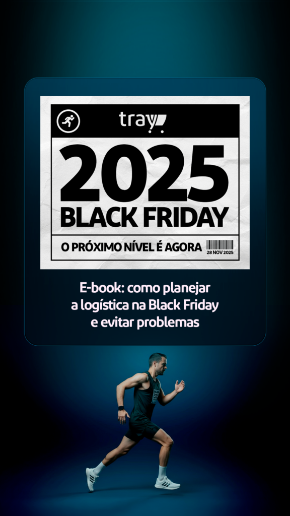 A imagem mostra um atleta se preparando para vender muito na Black Friday