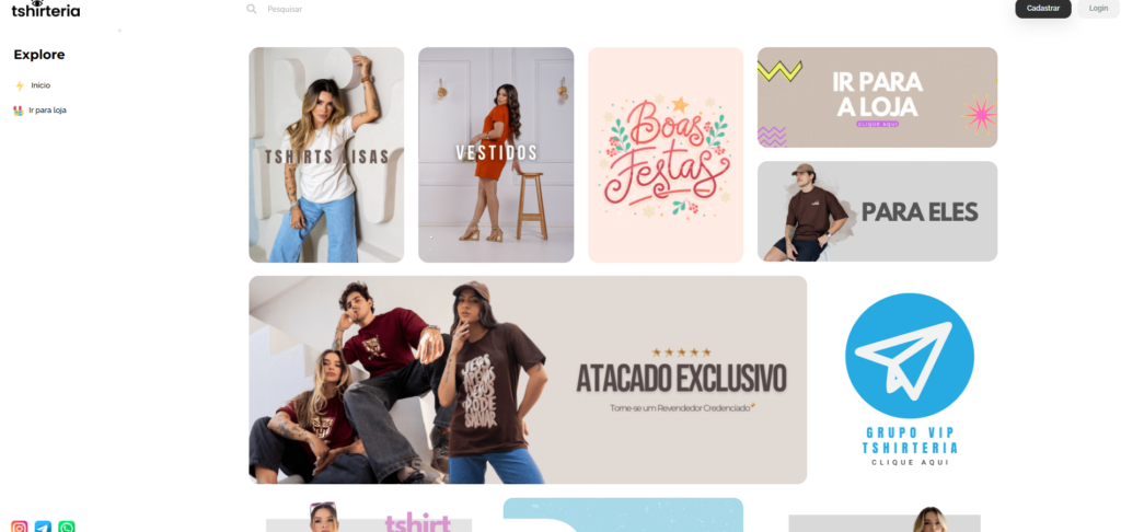 Site da T-Shirteria 
