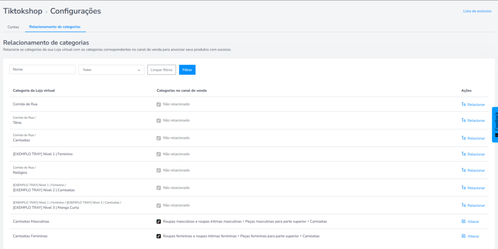 Como relacionar categorias e configurar anúncios no TikTok Shop