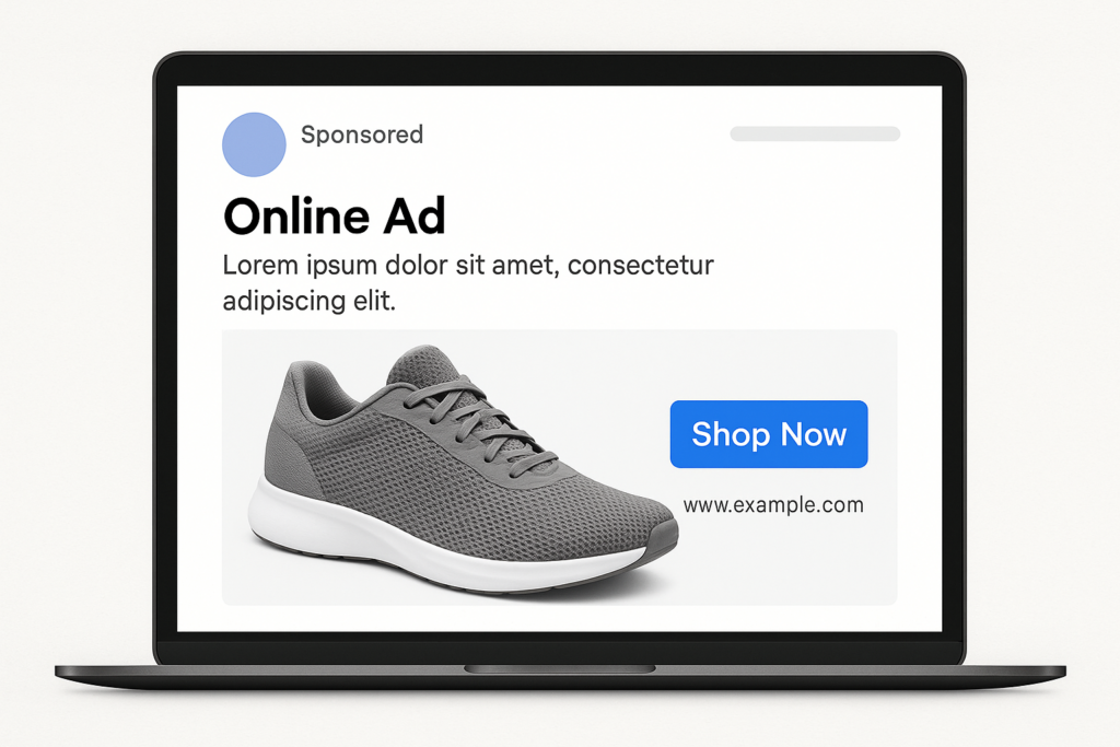 Exemplo de anúncio online