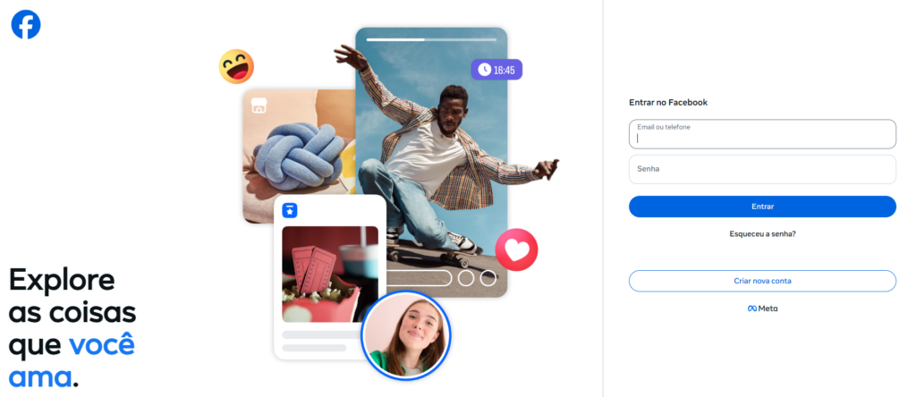 área de Catálogos Facebook 