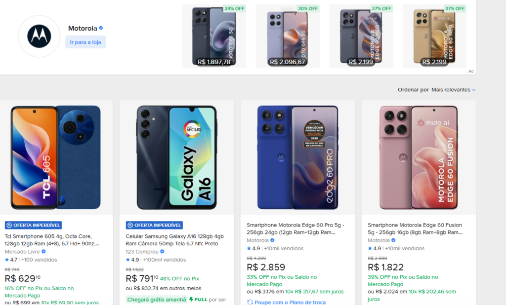 Marketplace do Mercado Livre 