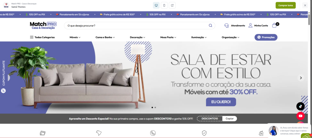 Tema Match PRO - Casa e Decoração