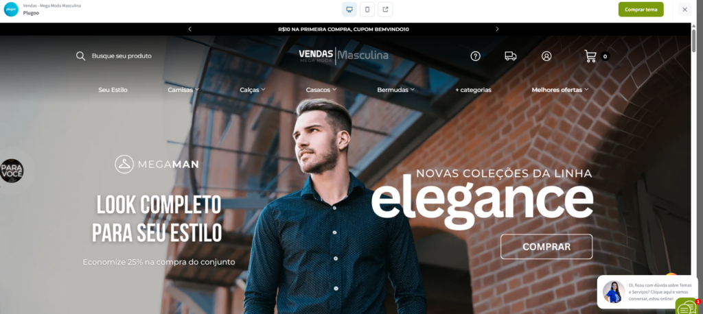 Vendas - Mega Moda Masculina